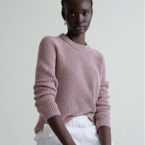 NEW Quince 100% Organic Cotton Fisherman Crew Sweater S